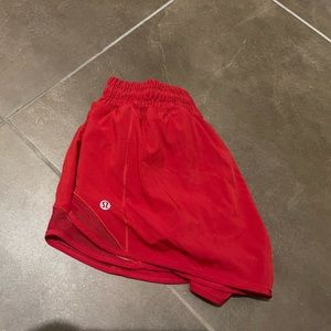 Limited edition red Hotty Hot Low-Rise Lined Short 2.5"